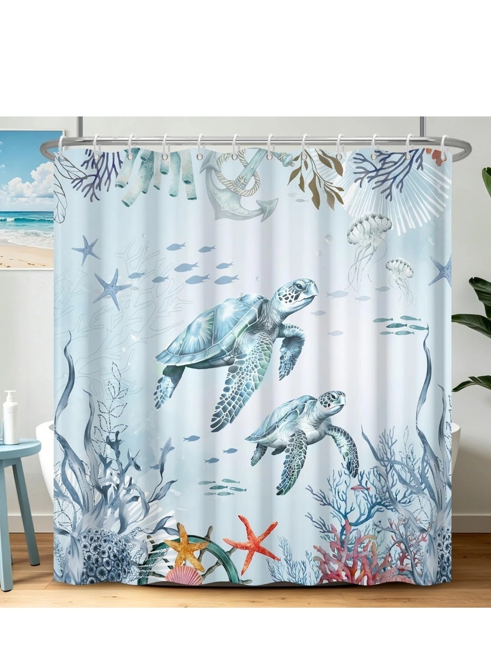 Turtle Shower Curtain